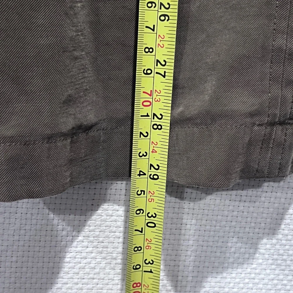 Old Navy Womens Olive Green Button Front Midi Skirt with Pockets Size L - Picture 5 of 10